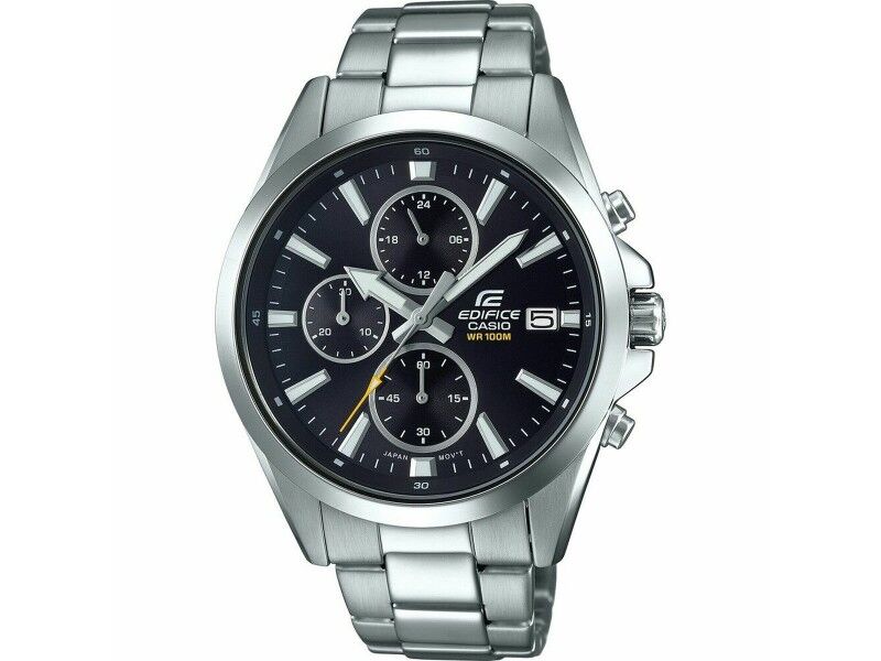Zegarek Męski Casio EDIFICE Czarny Srebrzysty
