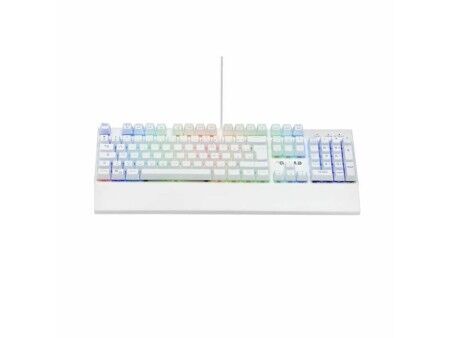 Klawiatura mechaniczna The G-Lab KEYZ RUBIDIUM Biały Azerty Francuski