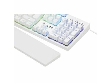 Klawiatura mechaniczna The G-Lab KEYZ RUBIDIUM Biały Azerty Francuski