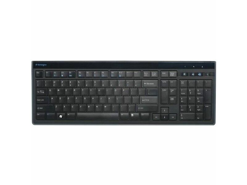 Klawiatura Kensington Advance Fit AZERTY Czarny Czarny matowy Francuski AZERTY