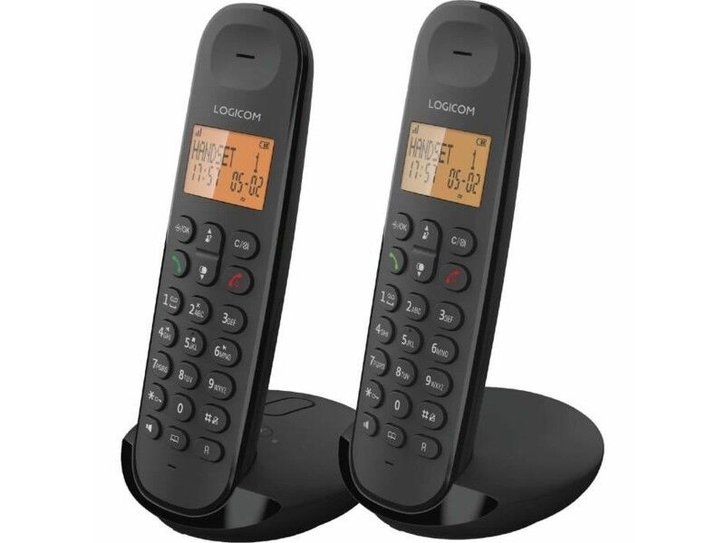 Telefon Stacjonarny Logicom DECT ILOA 255T DUO Czarny