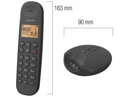 Telefon Stacjonarny Logicom DECT ILOA 255T DUO Czarny