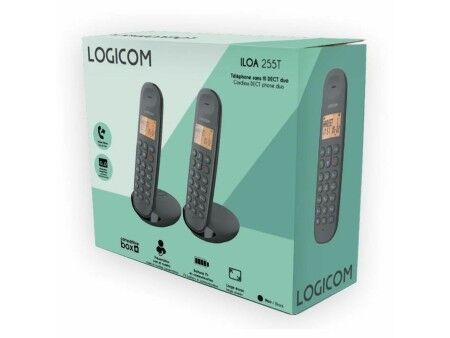 Telefon Stacjonarny Logicom DECT ILOA 255T DUO Czarny