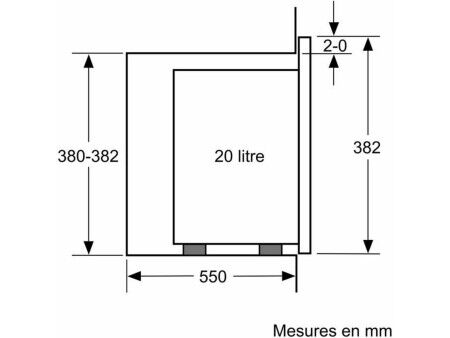 Mikrofalówka BOSCH BFL523MW1F Biały 800 W