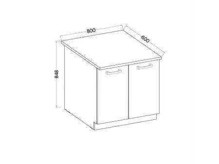 Meble Pomocnicze PVC Dub Plastikowy 80 x 52 x 82 cm