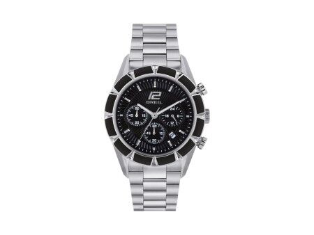 Zegarek Męski Breil TW1980 Czarny Srebrzysty (Ø 43 mm)