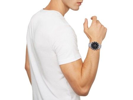 Zegarek Męski Breil TW1980 Czarny Srebrzysty (Ø 43 mm)