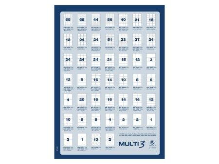 Etykiety do Drukarki MULTI 3 Biały prosty 500 Kartki 105 x 37 mm