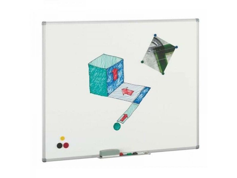 Biała tablica Faibo 122 x 200 cm Magnetyczny