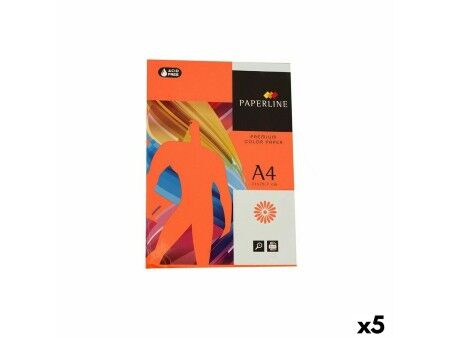 Papier do Drukarki Fabrisa Paperline A4 500 Kartki Pomarańczowy (5 Sztuk)
