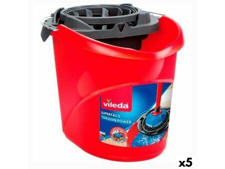 Wiadro Vileda Czerwony 10 L (5 Sztuk)