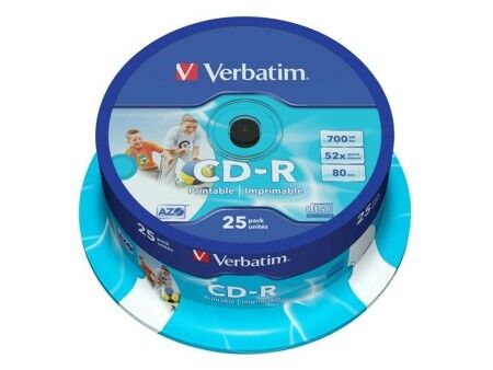 CD-R Verbatim 25 Części 700 MB 50 MB/s (8 Sztuk)