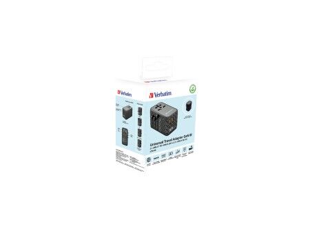 Adapter Verbatim Czarny Szary 100 W