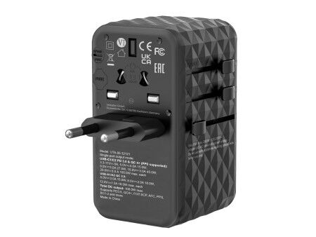 Adapter Verbatim Czarny Szary 100 W