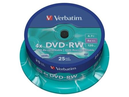 DVD-RW Verbatim    25 Sztuk Wielokolorowy 4,7 GB 4x