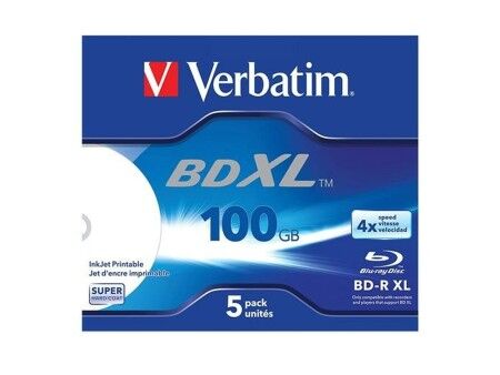 Blu-Ray BD-R Verbatim 5 Sztuk 4x