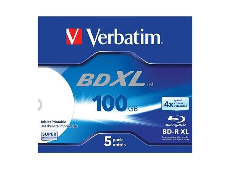 Blu-Ray BD-R Verbatim 5 Sztuk 4x