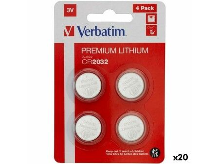 Baterie Verbatim CR2032  4 Części 20 Sztuk 3V