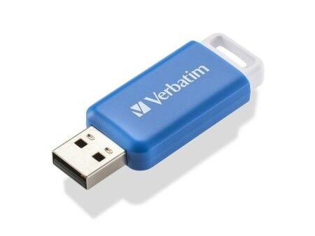 Pamięć USB Verbatim V DataBar Niebieski Czarny 64 GB