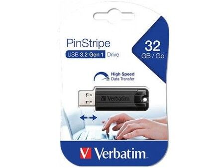 Pamięć USB Verbatim Pinstripe Czarny 32 GB