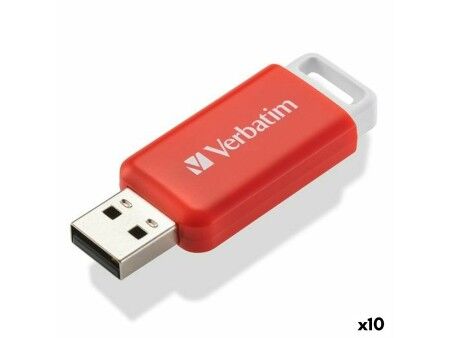 Pamięć USB Verbatim V Databar Czerwony 16 GB