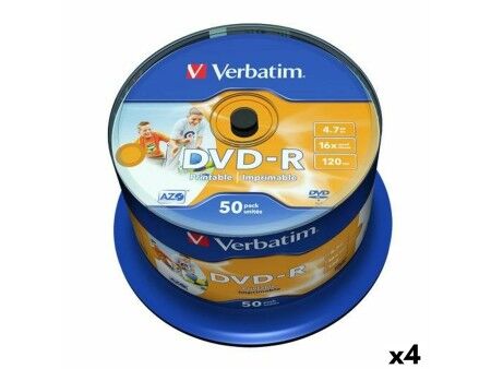 DVD-R Verbatim 4,7 GB 16x (4 Sztuk)