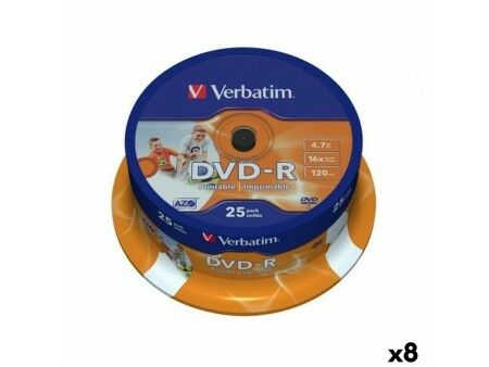 DVD-R Verbatim 4,7 GB 16x (8 Sztuk)