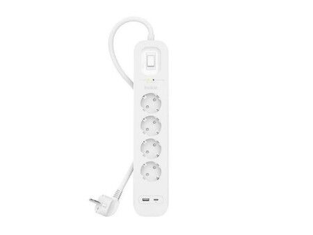 Listwa 4-gniazdkowa Tomas z przełącznikiem Belkin SRB001VF2M Biały (2 m)