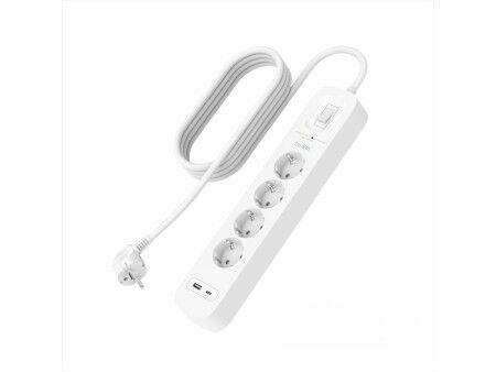 Listwa 4-gniazdkowa Tomas z przełącznikiem Belkin SRB001VF2M Biały (2 m)