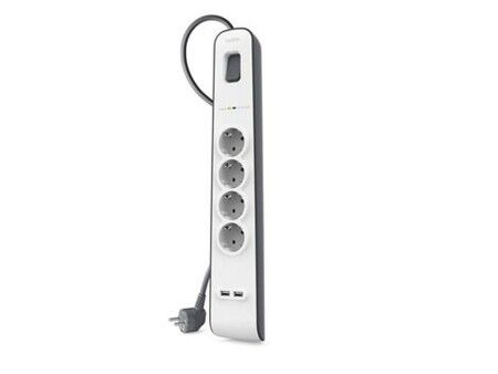 Listwa 4-gniazdkowa Tomas z przełącznikiem Belkin BSV401VF2M USB x 2 (2 m)