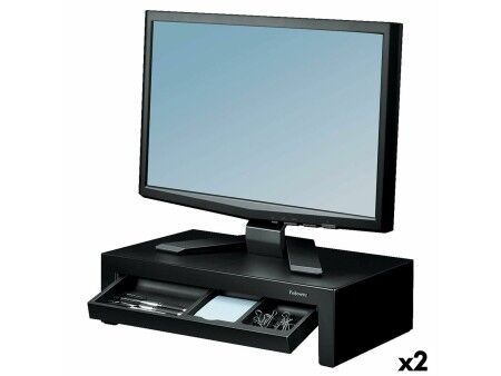 Podnośnik Fellowes Designer Suites Monitor Czarny 2 Sztuk