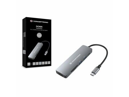 HUB USB Conceptronic DONN11G Szary