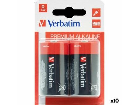 Baterie Alkaliczne Verbatim LR20 1,5 V (10 Sztuk)