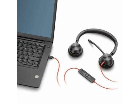 Słuchawki nauszne Poly BW3320 USB-A Czarny