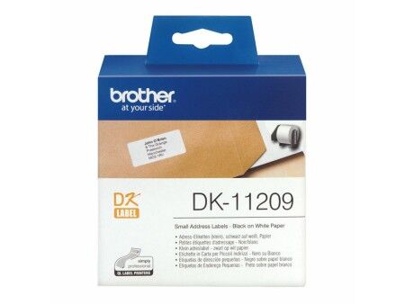 Etykiety do Drukarki Brother DK-11209 Czarny/Biały 62 x 29 mm (3 Sztuk)