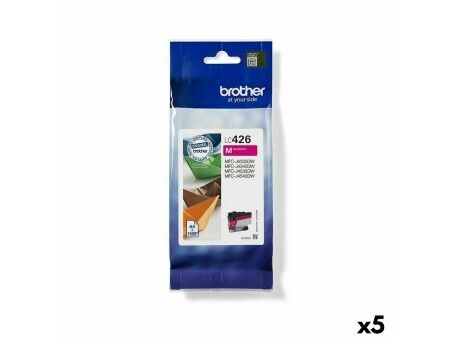 Oryginalny Wkład Atramentowy Brother LC426 Magenta (5 Sztuk)