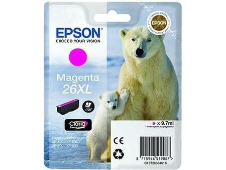 Oryginalny Wkład Atramentowy Epson 26XL Magenta