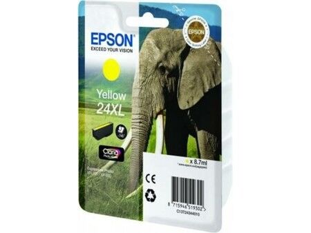 Oryginalny Wkład Atramentowy Epson 24XL Żółty