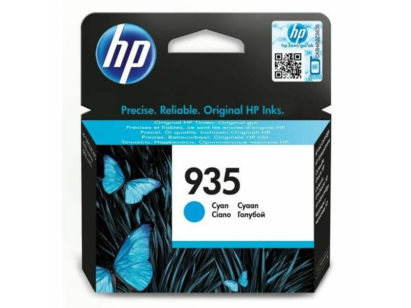 Oryginalny Wkład Atramentowy HP Cartucho de tinta original HP 935 cian Turkusowy