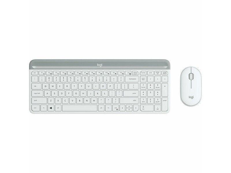 Klawiatura i Myszka Logitech 920-009199 Biały Qwerty Hiszpańska