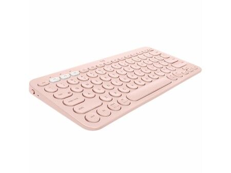 Klawiatura Bezprzewodowa Logitech K380  Różowy Qwerty Hiszpańska