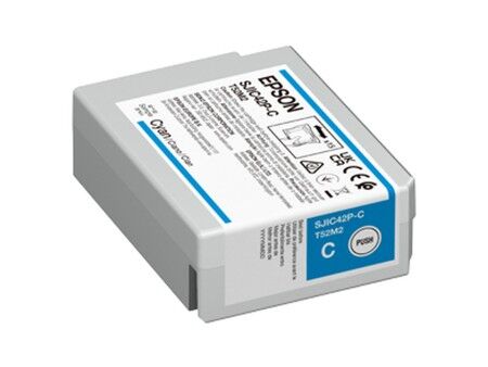 Oryginalny Wkład Atramentowy Epson SJIC42P-C Turkusowy