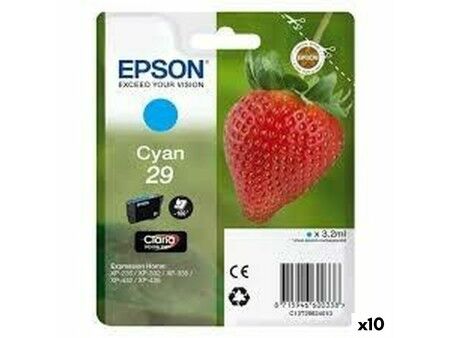 Oryginalny Wkład Atramentowy Epson 29 Turkusowy (10 Sztuk)