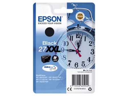 Oryginalny Wkład Atramentowy Epson WF-3000 7000 - Nº27XXL Czarny (4 Sztuk)