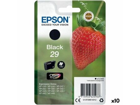 Oryginalny Wkład Atramentowy Epson 29 XL Czarny (10 Sztuk)
