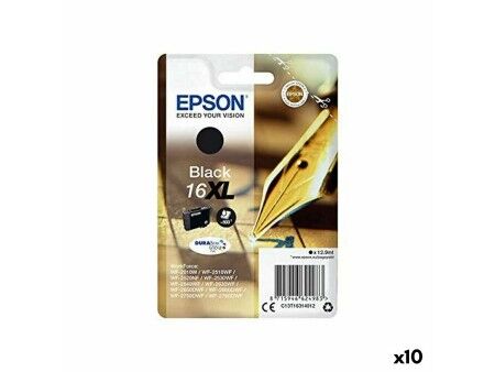Oryginalny Wkład Atramentowy Epson Nº16XL Czarny (10 Sztuk)