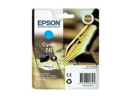 Oryginalny Wkład Atramentowy Epson 16 Turkusowy (10 Sztuk)