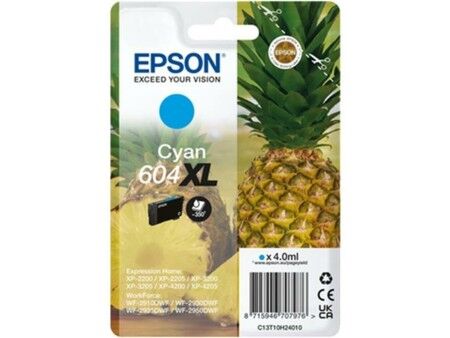 Oryginalny Wkład Atramentowy Epson XP-2200 WF-2910DWF Turkusowy (10 Sztuk)