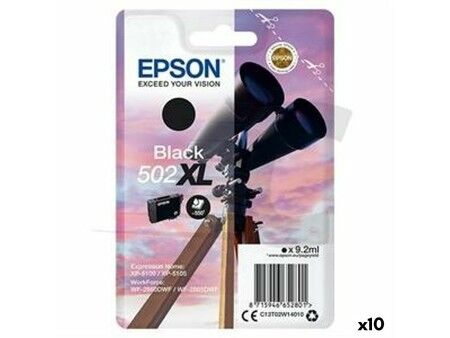Oryginalny Wkład Atramentowy Epson 502XL Czarny (10 Sztuk)