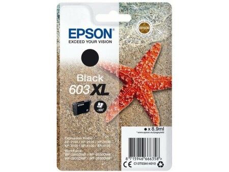 Oryginalny Wkład Atramentowy Epson 603 XL Czarny (10 Sztuk)